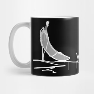 The Banana and the high heel ( white version ) Mug